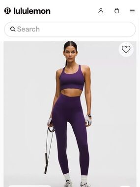 lululemon Deep Purple High-Rise Seamless Leggings